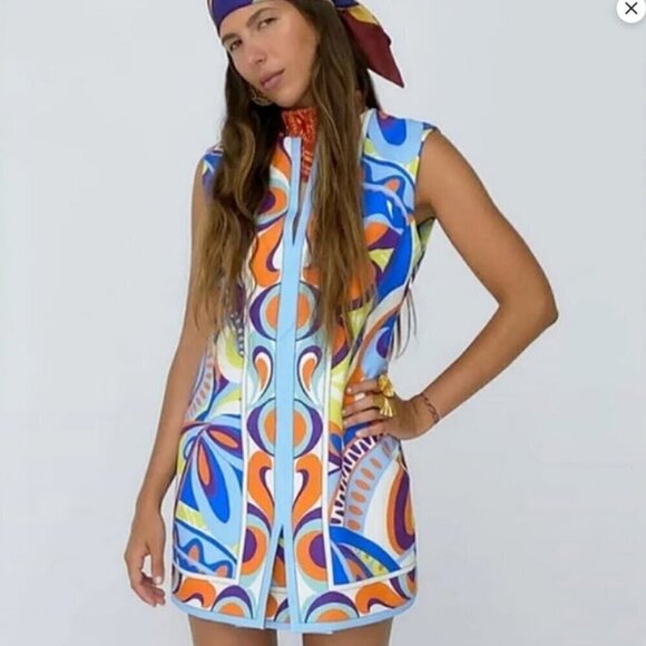 NWT Zara Limited Edition Pucci Style Printed Dress Size XSmall Bloggers Favorit - Picture 5 of 12